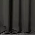 Zasłona szyta na taśmie 5 cm grafitowa z gładkiej tkaniny zaciemniającej typu dimout