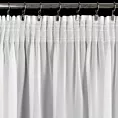 Firana biała matowa z tkaniny szyfonowej 140x270 cm taśma DEBRA