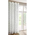 Zasłona biała zdobiona wzorem designerskim 140x250 przelotka - VICTORIA - Eva Minge