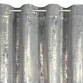 Zasłona welwetowa srebrno, złota zdobiona przecieranym wzorem 140x250 cm przelotka - RENIA