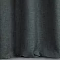 Zasłona szyta na taśmie 5 cm GEONOA grafitowa z miękkiej tkaniny o naturalnym charakterze z widocznym ozdobnym splotem