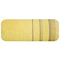 Ręcznik do rąk 30x50 cm bawełniany kolor żółty z ozdobnym stębnowaniem 500 g/m2 POLA