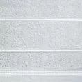Ręcznik do rąk 30x50 cm bawełniany kolor srebrny ze stębnowaną bordiurą 500 g/m2 MIRA