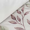 Pościel 220x200 cm bawełniana kolor jasnokremowy, fioletowy w kwiaty SONIA 36