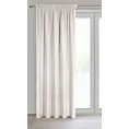Zasłona beżowa w stylu eko 135x270 taśma ERIS