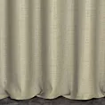 Zasłona szyta na tunelu beżowa z tkaniny w stylu eko o naturalnym splocie