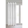 Firana biała z siateczki o geometrycznym wzorze 140x250 cm przelotka - ADRI
