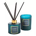 LIMITED COLLECTION Dyfuzor zapachowy LOTOS 150 ml z patyczkami w eleganckim opakowaniu HARMONIA TURKUSU