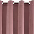 Zasłona ciemnoróżowa z welwetu zdobiona trzema subtelnymi falbanami 140x250 cm przelotka MEGI