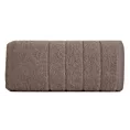 Ręcznik do rąk 30x50 cm bawełniany kolor jasnobrązowy z lśniącymi paseczkami 500 g/m2 DALI