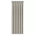Zasłona ciemnobeżowa z tkaniny welurowej 70x260 cm szerokość po zmarszczeniu flex 1:2 Dora