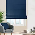 Roleta rzymska granatowa z gładkiej tkaniny z delikatnym połyskiem