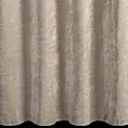 Zasłona beżowa o szenilowej strukturze 140x250 cm przelotka - NESKA