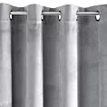 Zasłona welwetowa jasnoszara gładka 140x250 cm przelotka - PIERRE