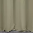 Zasłona szyta na taśmie 5 cm jasnobeżowa z gładkiej zaciemniającej tkaniny typu dimout