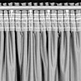 Zasłona welwetowa szara z przecieranym wzorem 140x270 cm taśma - MIRELA
