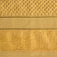 Ręcznik kąpielowy 70x140 cm bawełniany kolor musztardowy z welwetową bordiurą 500 g/m2 JESSI