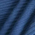 Narzuta welwetowa granatowa 220x240 cm pikowana metodą hot press w wzór geometryczny - VELVET2
