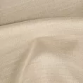 Zasłona szyta na taśmie 5 cm beżowa z miękkiej tkaniny o naturalnym splocie w stylu ekologicznym