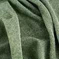 Poszewka szyta zielona miękka, szenilowa tkanina o wyraźnym splocie i delikatnym połysku