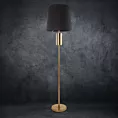 Lampa stojąca do salonu czarna LETI w minimalistycznym stylu