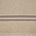 Ręcznik kąpielowy 50x90 cm bawełniany kolor beżowy z błyszczącą bordiurą 530 g/m2 FILON