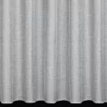 Firana szyta na taśmie 5 cm popielata z grubej, matowej tkaniny o naturalnym splocie wykończona obciążnikiem