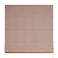 Roleta rzymska beżowa z miękkiej tkaniny szenilowej typu dimout o naturalnym splocie