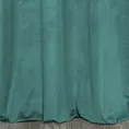 Zasłona welwetowa ciemnoturkusowa z dekoracyjnym pasem 140x250 cm przelotka - PERI