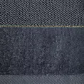 Ręcznik do rąk 30x50 cm bawełniany kolor stalowy z welwetową bordiurą 550 g/m2 ARIA