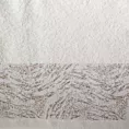 Ręcznik kąpielowy 50x90 cm bawełniany kolor kremowy z żakardową bordiurą 500 g/m2 RUBI