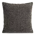 Poszewka na poduszkę 50x50 cm z miękkiej tkaniny barankowej grafitowa BUKLA