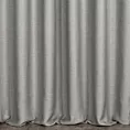 Zasłona szyta na taśmie 5 cm srebrna z miękkiej tkaniny z naturalnym splotem