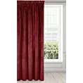 Zasłona ciemnobordowa z ekskluzywnego aksamitnego welwetu 290 g/m2 140x270 cm taśma - RIA - Diva Line - kolekcja AMAROSA