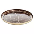 Patera SUZI ze szkła artystycznego ze złotym żyłkowaniem