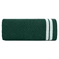 Ręcznik kąpielowy 50x90 cm bawełniany kolor ciemnozielony w pasy 500 g/m2 MADLEN