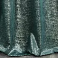 Zasłona welwetowa turkusowa z prążkowanym złotym wzorem 140x250 cm przelotka - AMABEL