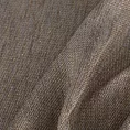 Roleta rzymska brązowo złocista z melanżowej tkaniny w stylu eko z dodatkiem nici metalicznej