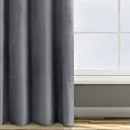 Zasłona welwetowa grafitowa 140x250 cm przelotka - ROSA - Design 91