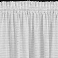 Zasłona biała zdobiona nicią szenilową z tkaniny szyfonowej 135x270 taśma - REINA - Eva Minge