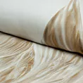 Pościel 220x200 cm z makosatyny bawełnianej kolor biały, beżowy z designerskim nadrukiem NOAH Eva Minge