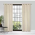 Zasłona kremowo, szampańska z delikatnym połyskiem z welwetu 140x250 cm przelotka MARSALA
