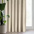 Zasłona jasnobeżowa z matowego welwetu 140x270 cm taśma - MELANIE