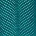 Zasłona ciemnoturkusowa z błyszczącego strukturalnego welwetu 140x250 cm przelotka - LUSSI