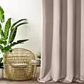 Zasłona pudrowo różowa z gładkiej tkaniny zaciemniającej typu - BLACKOUT 135x270 cm taśma - PARISA - Design 91