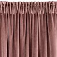 Zasłona ciemnoróżowa z ekskluzywnego aksamitnego welwetu 290 g/m2 140x270 cm taśma - RIA - Diva Line