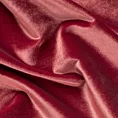 Zasłona szyta na taśmie 5 cm SAFARI czerwona z miękkiej welwetowej tkaniny z połyskiem