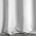 Zasłona szyta na taśmie 5 cm biała z gładkiej tkaniny zaciemniającej typu dimout