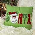 Poszewka na poduszkę 45x45 cm z aplikacją z mikołajem NIKOLAS