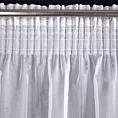 Firana biała z gładkiej tkaniny o błyszczącej powierzchni 350x270 cm taśma ALIA